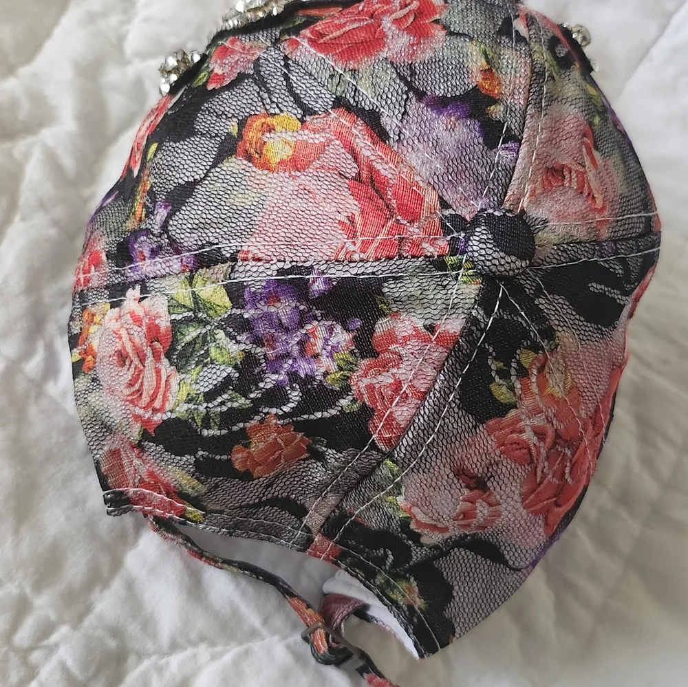 Miami Rhinestone Floral Hat Baseball Cap